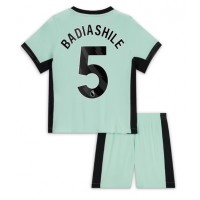 Chelsea Benoit Badiashile #5 Tredjedraktsett Barn 2023-24 Kortermet (+ Korte bukser)